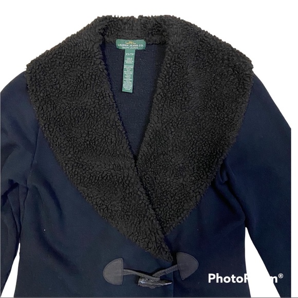Ralph Lauren Women Fleece / Shawl Collar Sherpa Jacket Size-XS - Picture 2 of 10